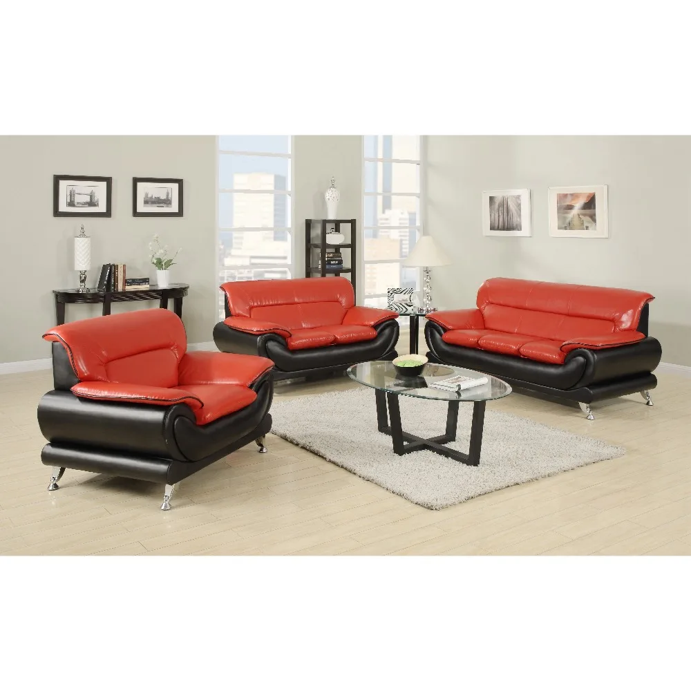 Most elegant furniture modern leather sofa European style living room sofa set furniture