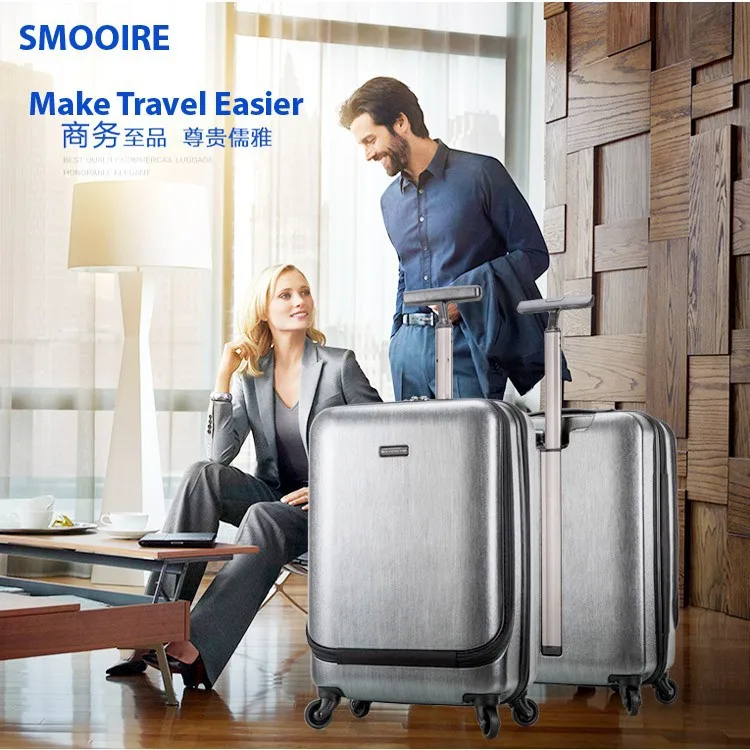 Top grade 100% makrolon PC single handle trolley luggage GSP Indonesia factory