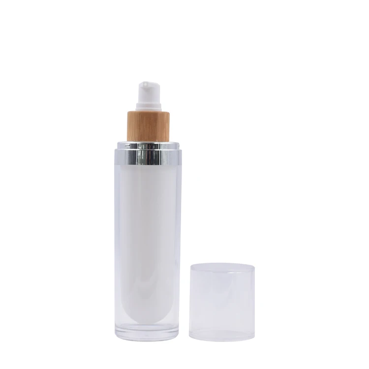 luxury cosmetic bottles and jars 15 ml 30 ml 50 ml 30 g 50 g  bamboo bottles and jars