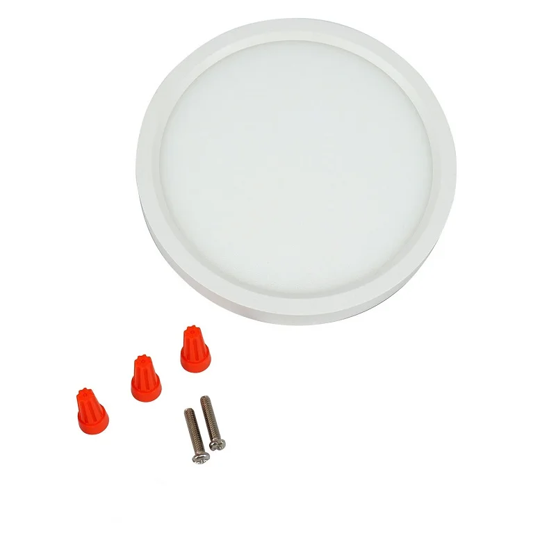 ETL  CCT Double Color Temperature Adjustable 10w Suspended  Pro Diffuser Round ultra Thin Led Recessed Ceiling Panel Light
