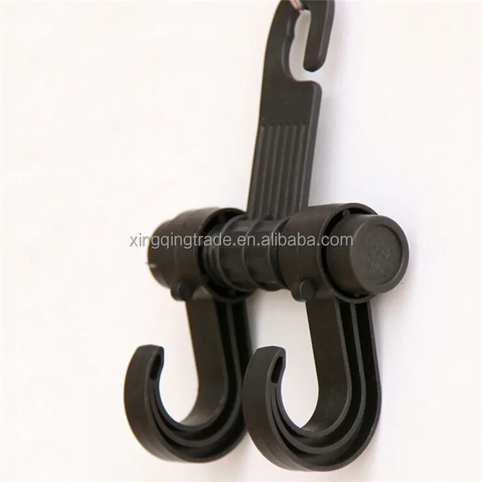 Double Auto Car Back Seat Headrest Hanger Holder Hook Clips For Bag Purse Cloth Grocery Automobile Interior Accessories