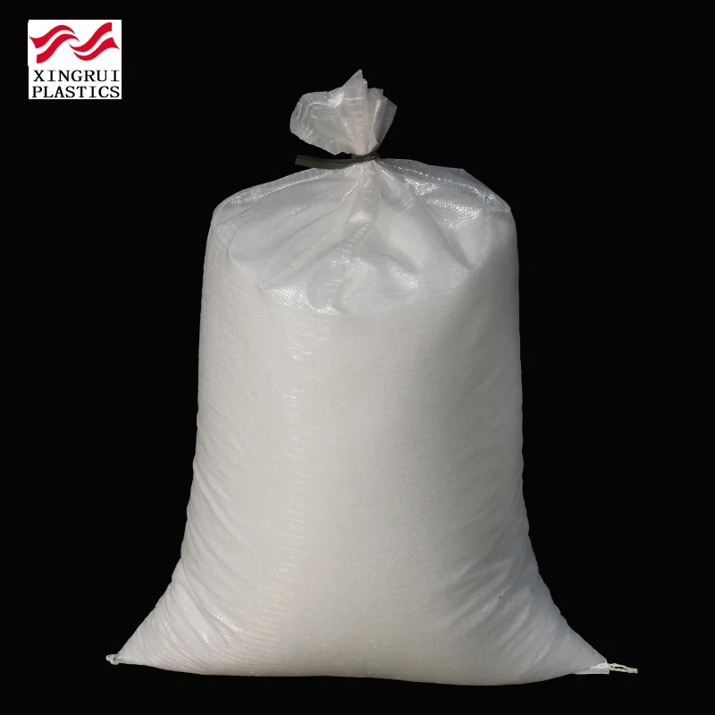 Transparent pp woven rice bag woven 25kg polypropylene bag sacks