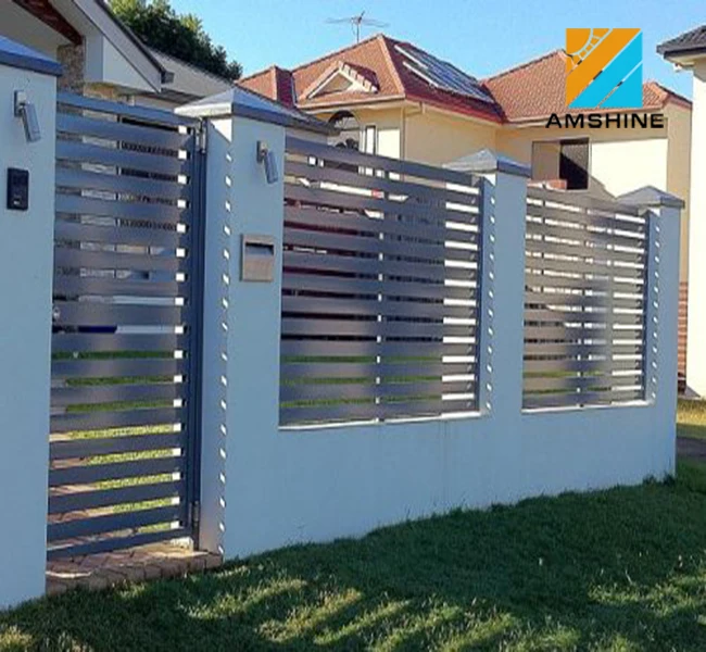 Garden sheet metal aluminum slat fence panel prices