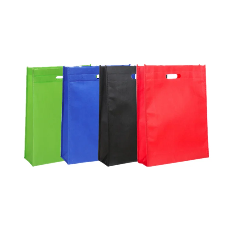 Wholesale custom logo print reusable promotional gift bag pp pet rpet pla non woven fabric shopping tote bag with side gusset