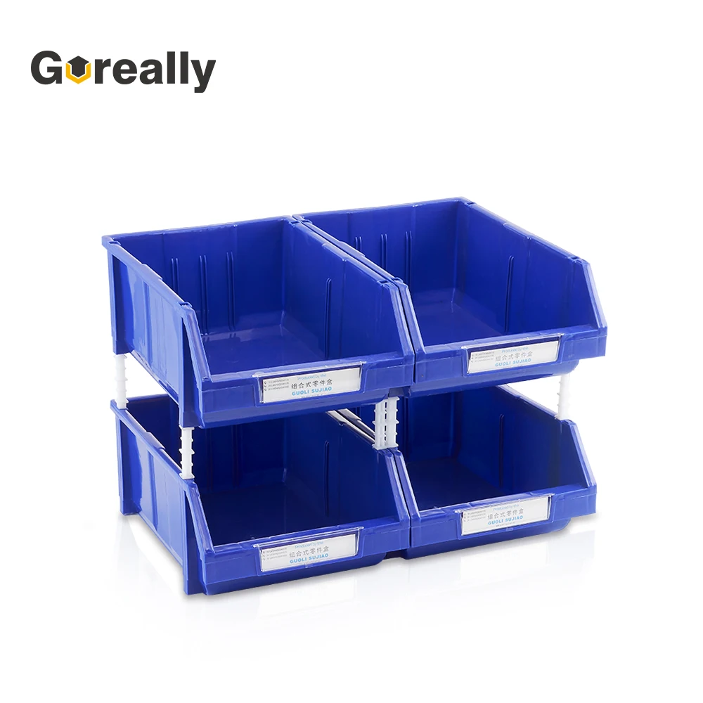 
Industrial warehouse stack stackable plastic used parts picking storage boxes bins 