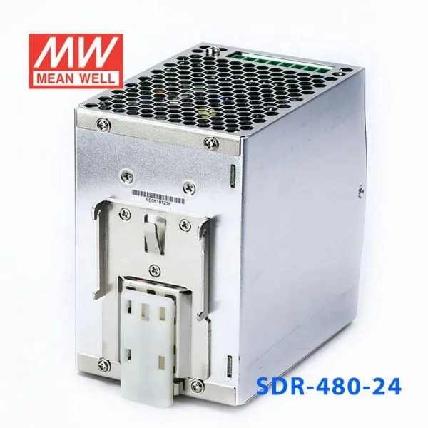 SDR-480 series 480W 24V/48V AC-DC PSU DIN RAIL SMPS PFC high efficiency ORIGINAL MEAN WELL SWITCHING POWER SUPPLY