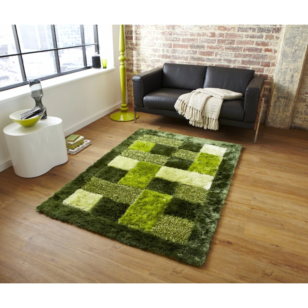 Hand tufted modern design area tianjin shaggy carpet rug