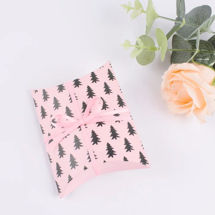 eco friendly food wedding sweet pillow paper packaging bag box