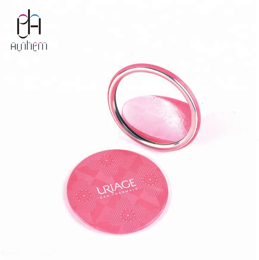 
Advertising custom design promote round tin mirror pocket tin mirror makeup small mirror with logo printing, IC-397 