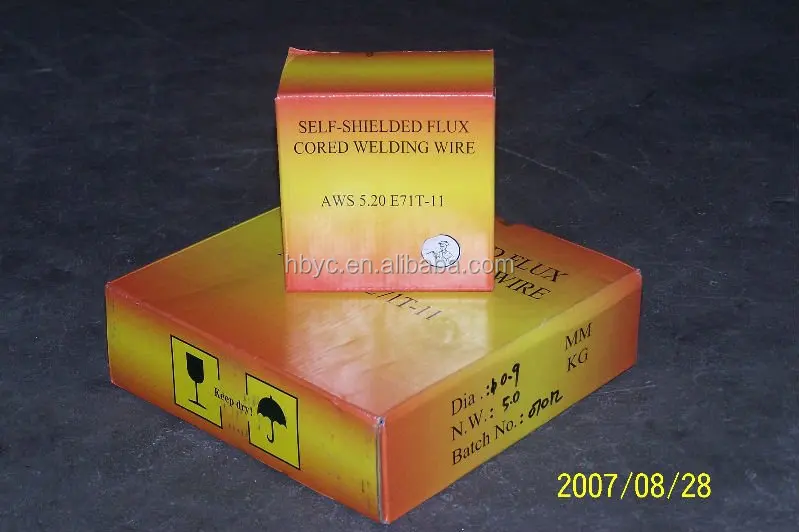 
0.9mm aws a5.20 e71t-11 0.8mm aws a5.20 e71t-GS gasless flux core wire 