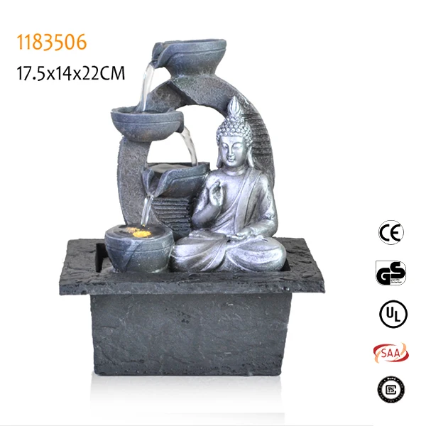 
High quality indoor desktop features statues relaxation buddha fountains 