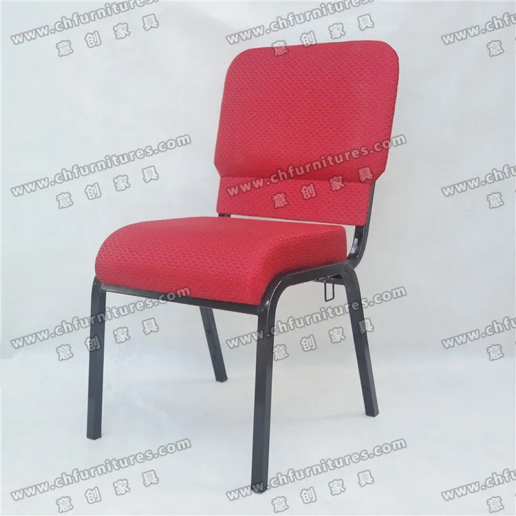Wholesale metal interlocking red church chair for sale  YC-G144