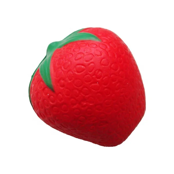 Strawberry Fruit Shape PU Stress Toys Toys