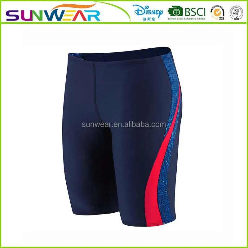 200pcs OEM Professional PBT MEN elite swimming suit knee length racing swimsuits men competition jammer suit