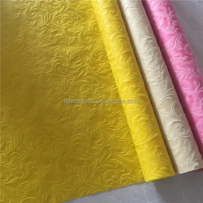 Flower wrapping embossed PP non woven