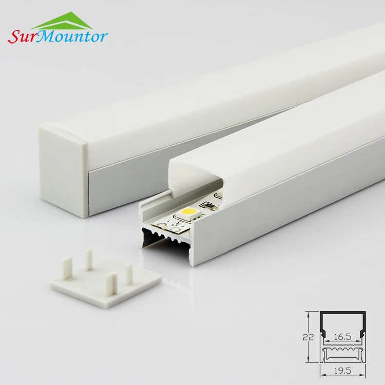 2.5 м квадратный LED alu профиля светодиодный алюминиевый профиль жилья