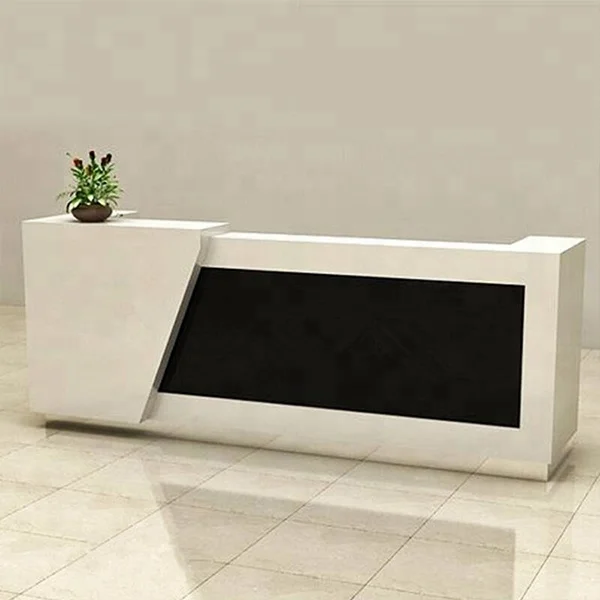 Wholesale Elegant Reputation MDF Office Front White Reception Desk