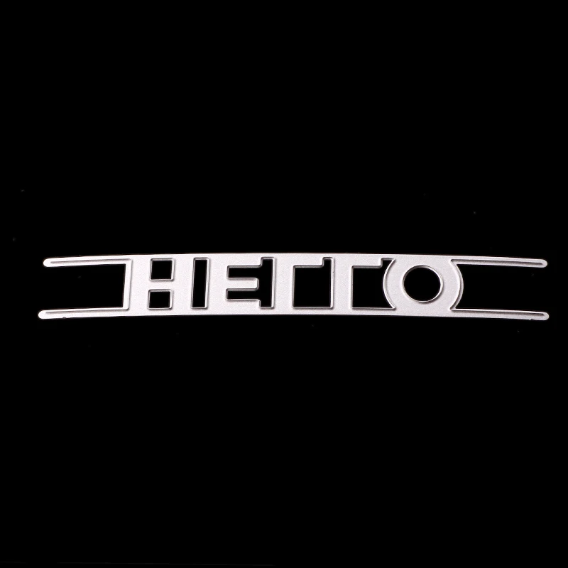 AAGU Hello Greeting Metal Carbon Steel Dies Cut Dies Embossing Stencils Scrapbooking Album Decoration Paper Craft Die Cut Dies