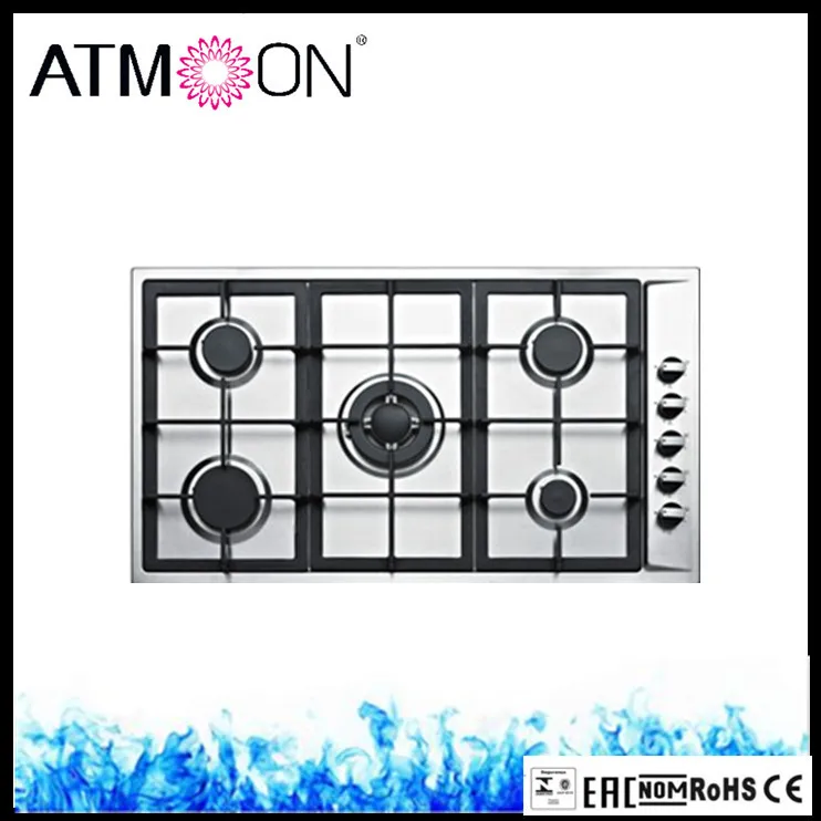 5 Burner Gas Stove Gas Cooktops Type Cast Iron Gas Stove
