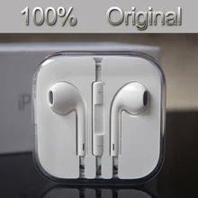 Free shipping 2015 100% Genuine New original earpod In-Ear Headphone With Remote & Mic For Apple IPhone 5 /5s/6 headset earphone