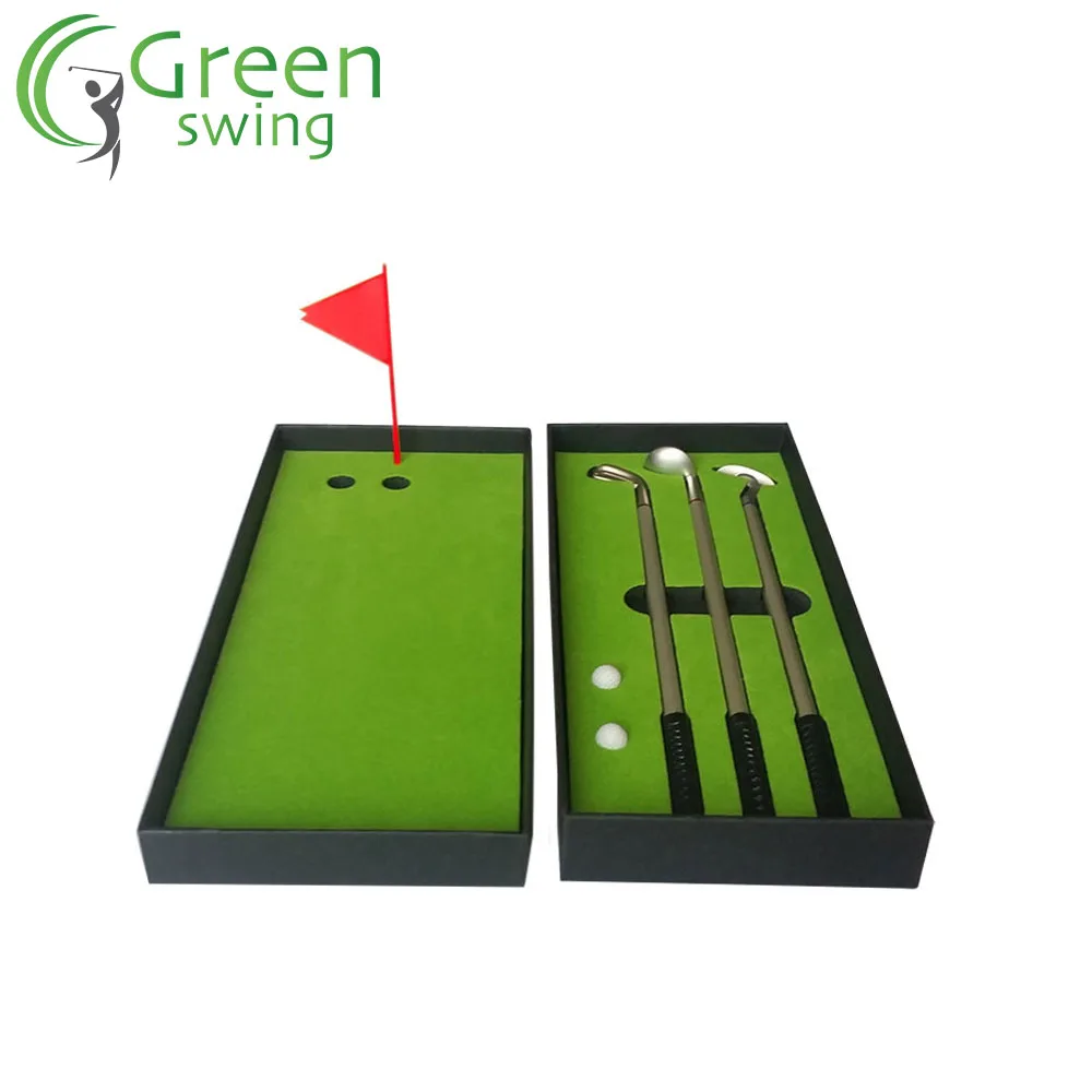 Indoor Putter Gift Set Mini Golf Putting Set Putting Green Pen Sets