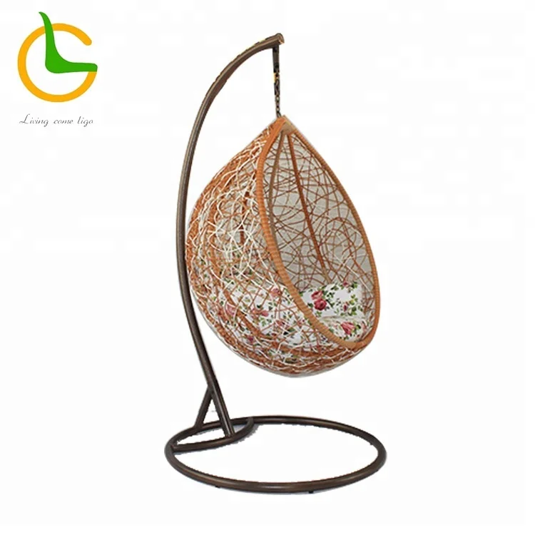 High Quality Modern garden furniture patio large swing chair cheap price rattan hanging egg chair