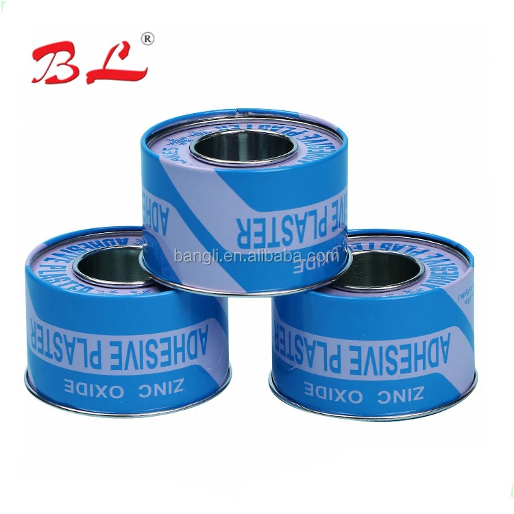 Хирургическая Оксид Цинка Клейкая гипсовая лента упакована ЗОП в жестяную коробку