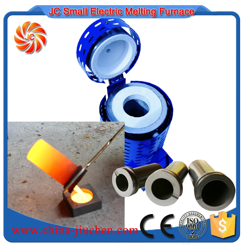 2KG Electric Melting Furnace Gold Silver Copper Smelter 1100C 110V or 220V