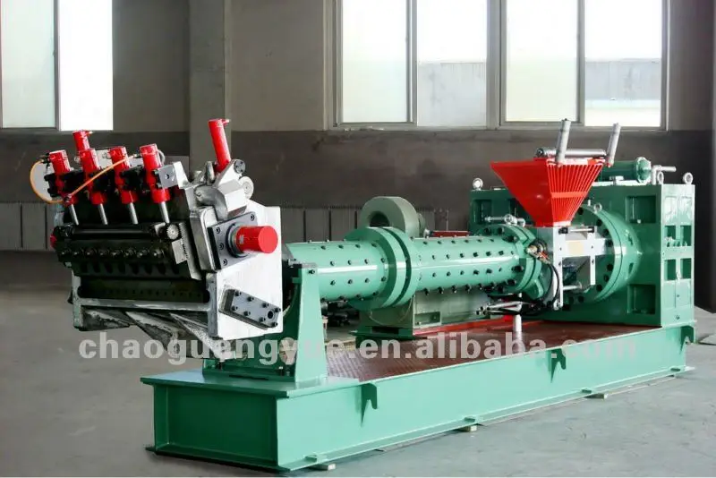 
75mm 20d Rubber Cold Feed Vacuum Extruder, Rubber Extrusion Microwave Continous Vulcanization Line 