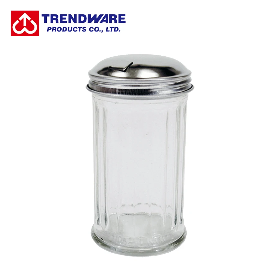 Стеклянный дозатор сахара для ресторана с боковым наполнителем