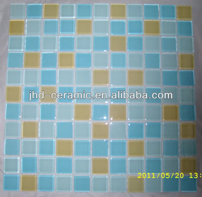 Cheap Price 25x25mm Ceramic Mosaic Tile For Swimming Pool Stock