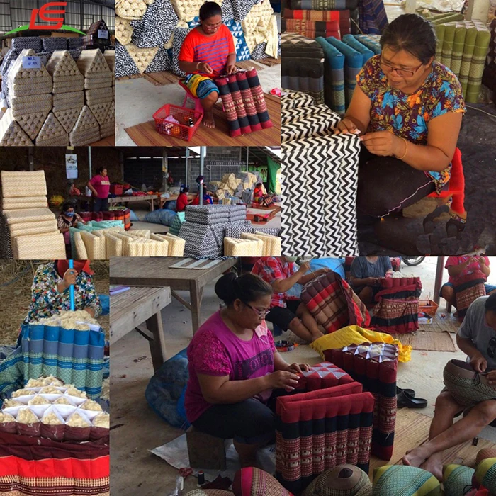 THAI TRIANGLE PILLOW DECORATIVE KAPOK COTTON CUSHION