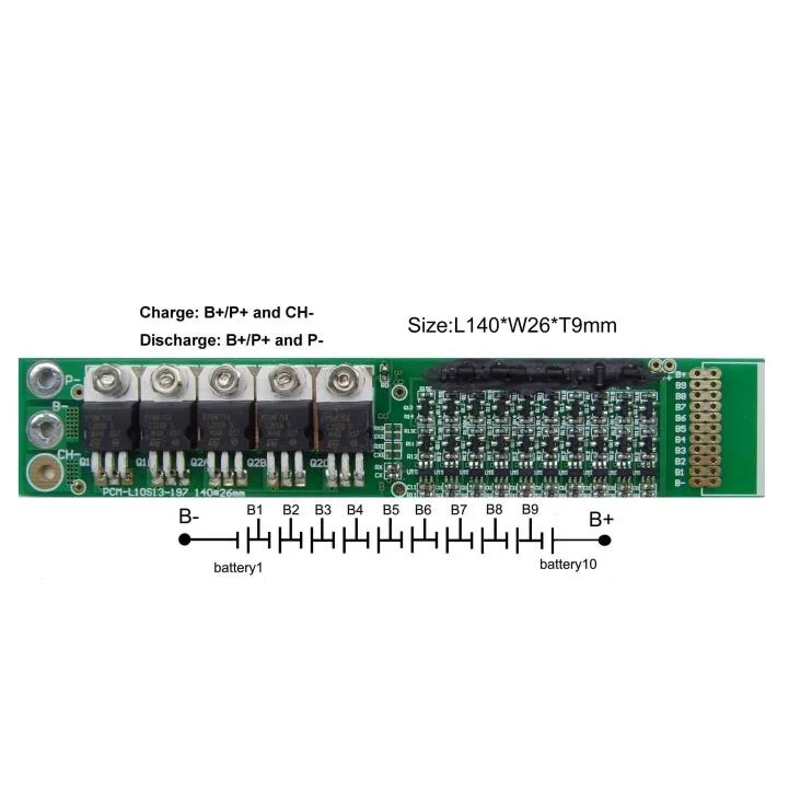 Литий-ионный аккумулятор Pcm 10S 36 в 42 10 А LifePO4 BMS плата