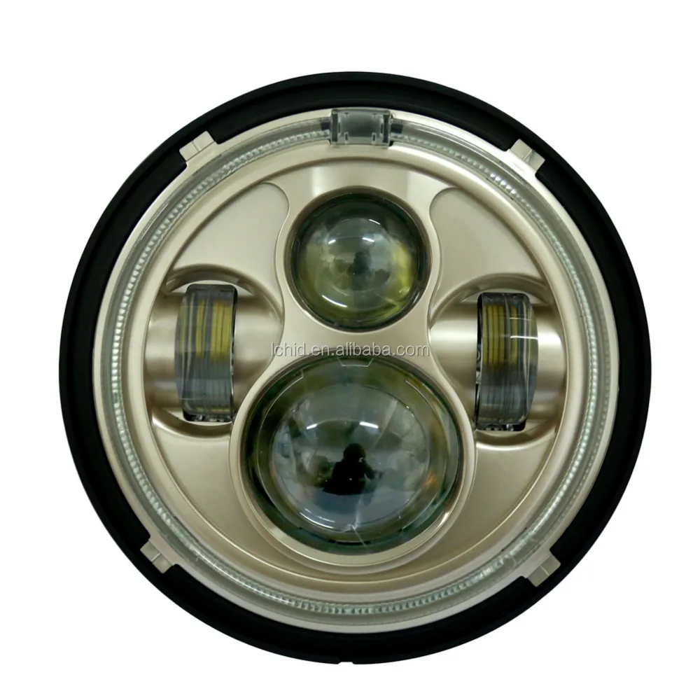 HOT SALE 7 inch LED motorcycle headlight assembly dragon version 60W headlamp