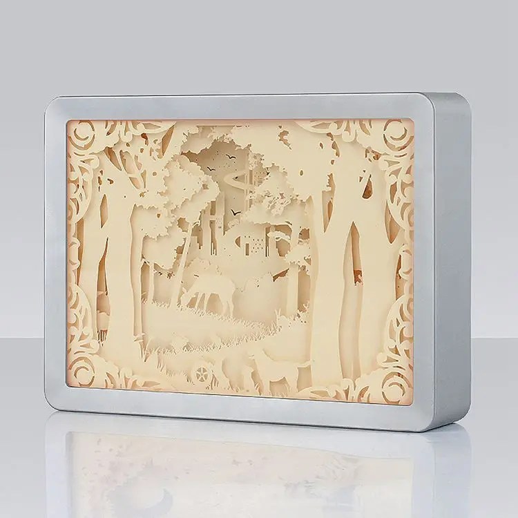 3D Illusion Acrylic Owl Led Desk Table Night Light Lamp