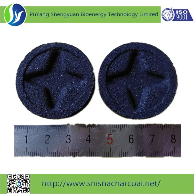 35 мм скорлупы кокосового ореха кальян уголь