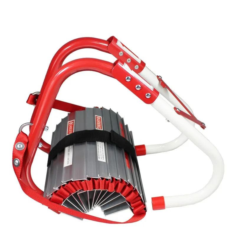 Customized  emergency escape ladder safety fire escape ladder with anti slip hook