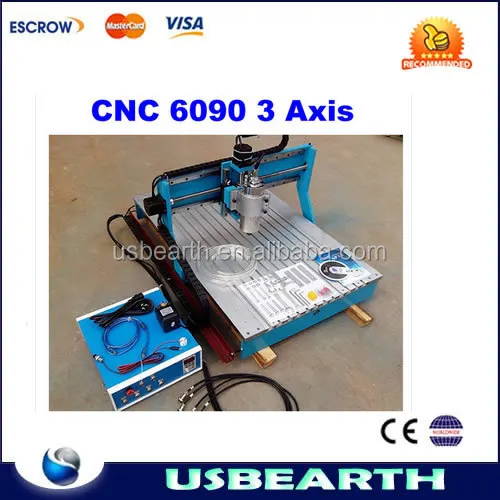 New! CNC router 6090 3 axis 1.5KW water cooled spindle