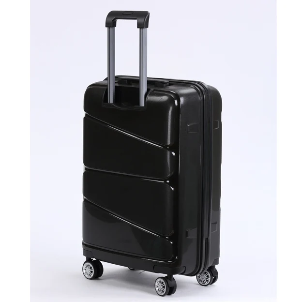 H2 PP luggage Hot Sale Luggage with retractable wheels black pp unbreakable luggage
