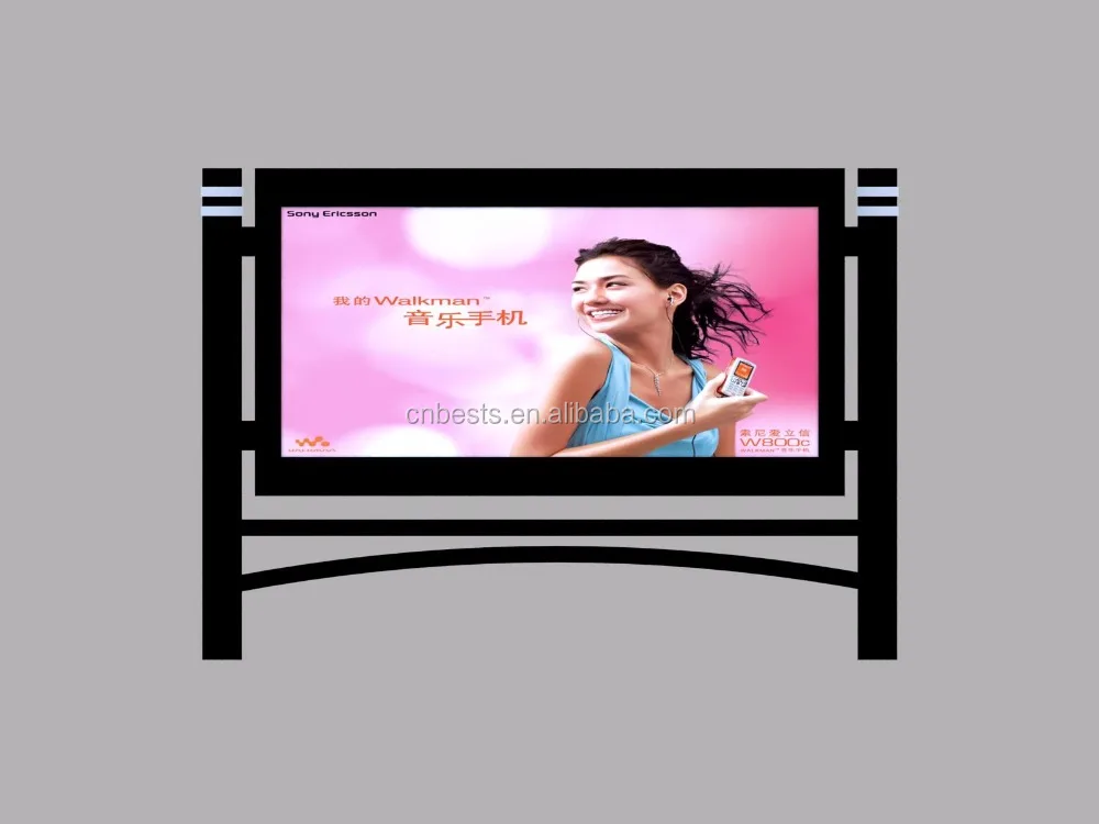 Scrolling advertising rotating light box billboard