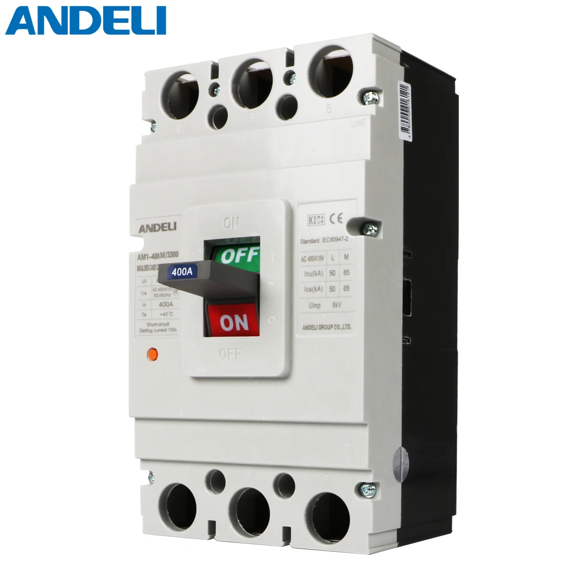 ANDELI AM1-400M/3300 225a 250a315amp 3 P Series автоматический выключатель в литом корпусе MCCB 400 amp 3-фазный