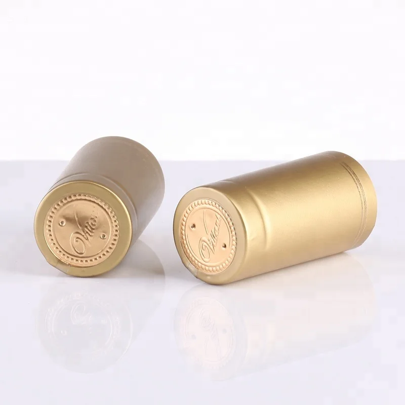 Gold custom printed wrap PVC heat shrink sleeve