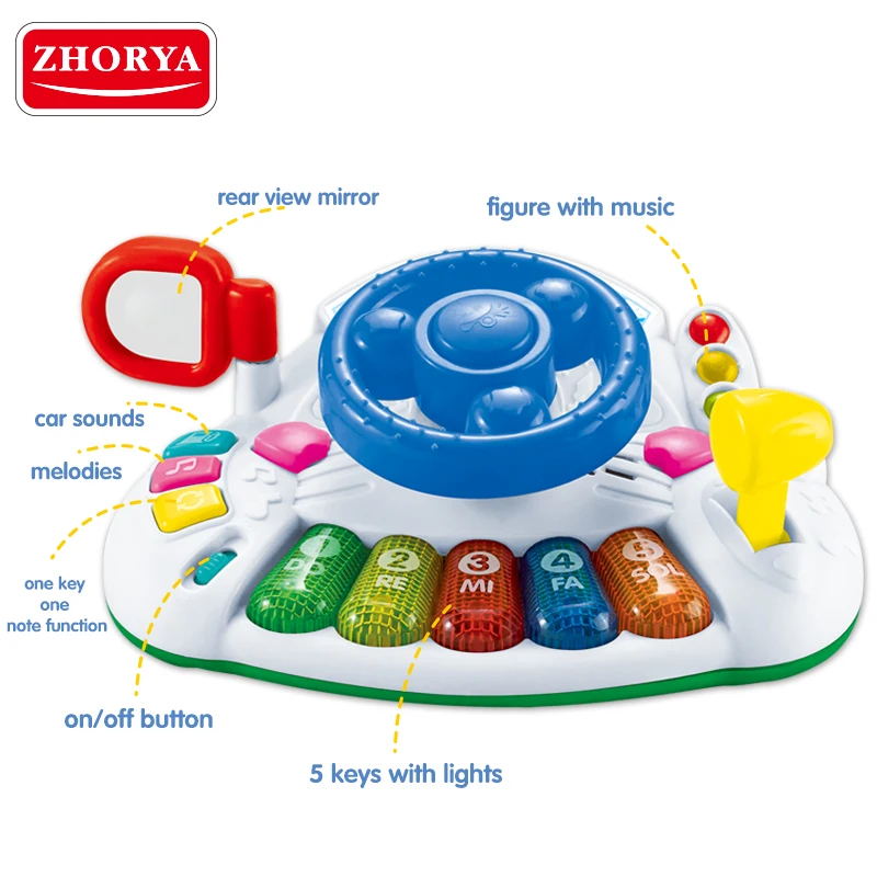 Zhorya entertainment rainbow musical piano keyboard toy for kids
