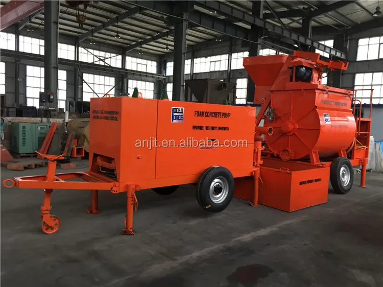 lightweight foam concrete machine mixer and pump,Integrated mixing equipment