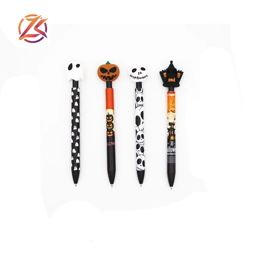 Creative ghost shape Halloween gift pen cute cartoon snowman tree Christmas pen for gifts
