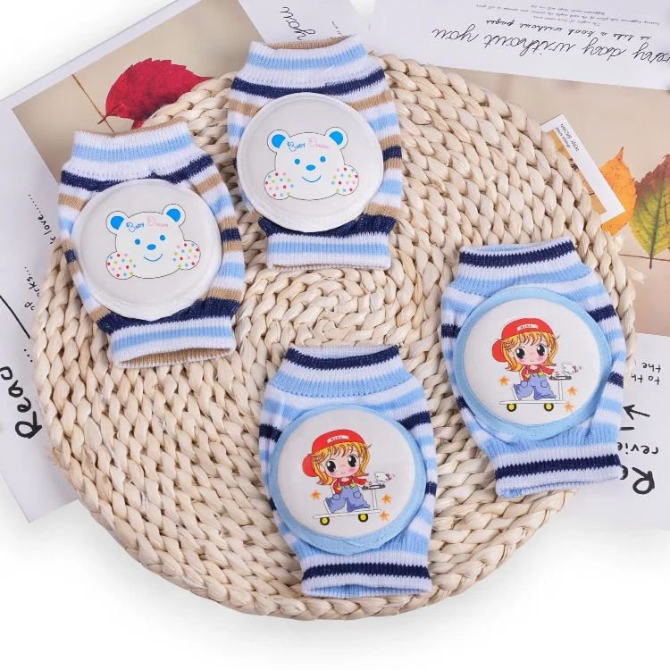 Горячая Распродажа, цена со скидкой, удобные мягкие тканевые Детские наколенники для ползания