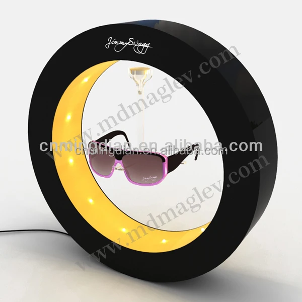 led magnet levitating magnetic floating glasses display stand