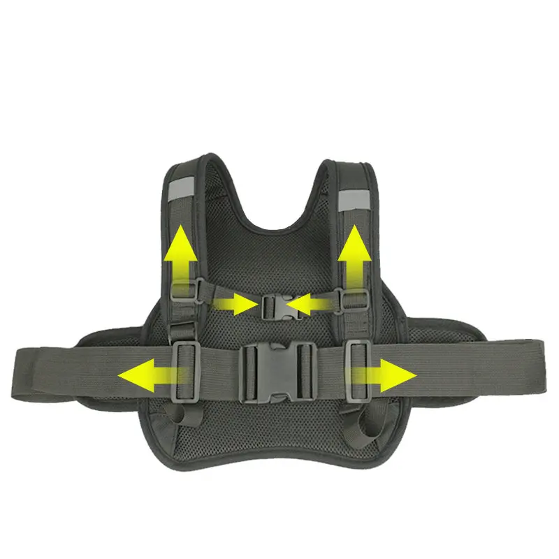 Reflective folding walking safety child harness motorcycle seat belt