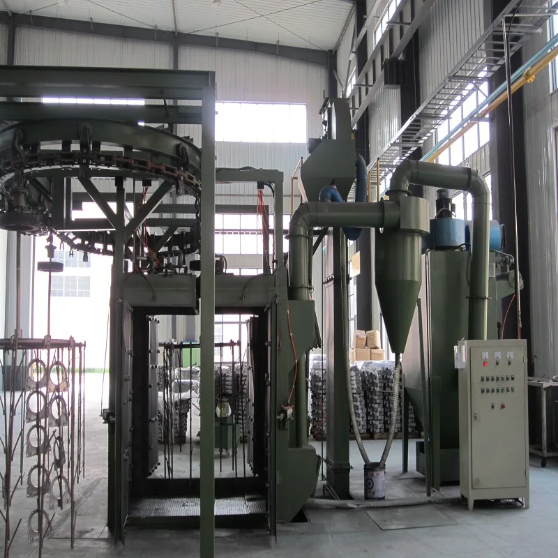 brake pad manufacturing cleaning equipment shot blasting machine