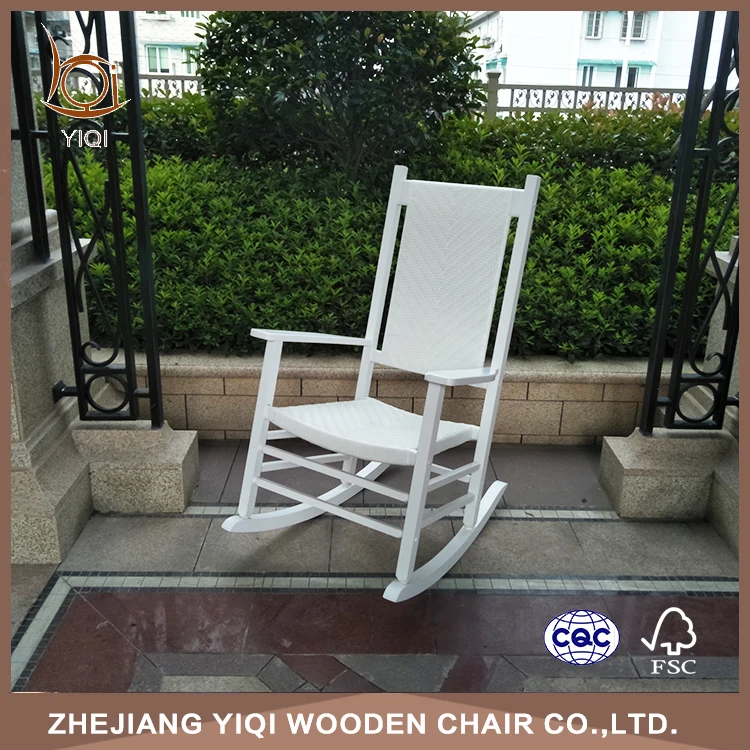 
Knit Rattan Hardwood Rocking Chair 